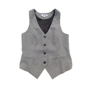 Steve Madden women’s Houndstooth Button-Up Vest